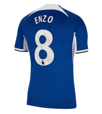 Chelsea Enzo Fernandez #8 Replica Home Stadium Shirt 2023-24 Short Sleeve